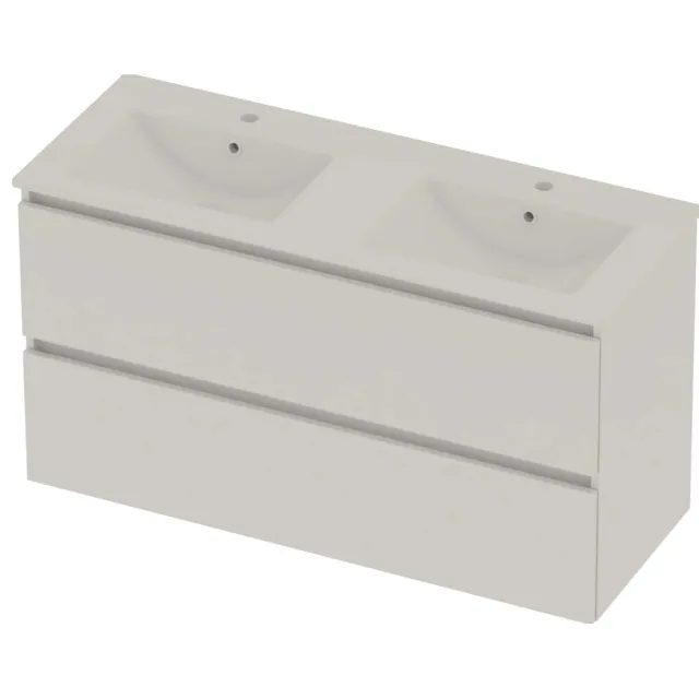 Basic-Line Coach 46 Badmeubelset Porselein 120x46x62 cm C46GWCHW120D2 Ice White Glans Wit