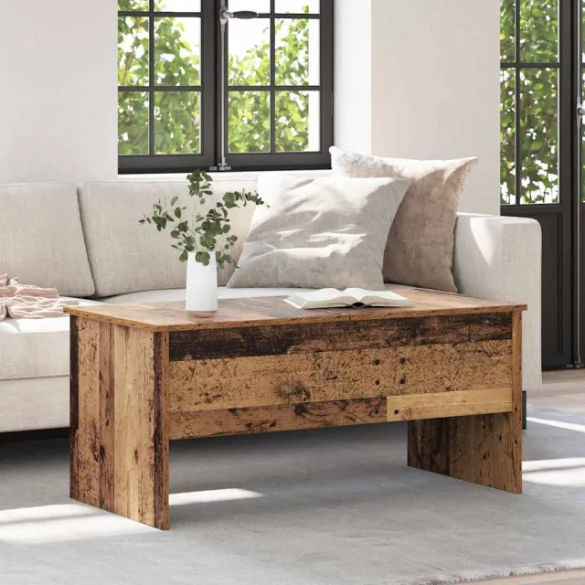 vidaXL Salontafel Oud Hout 102 x 50,5 x 46,5 cm Bewerkt hout bruin, foto 2