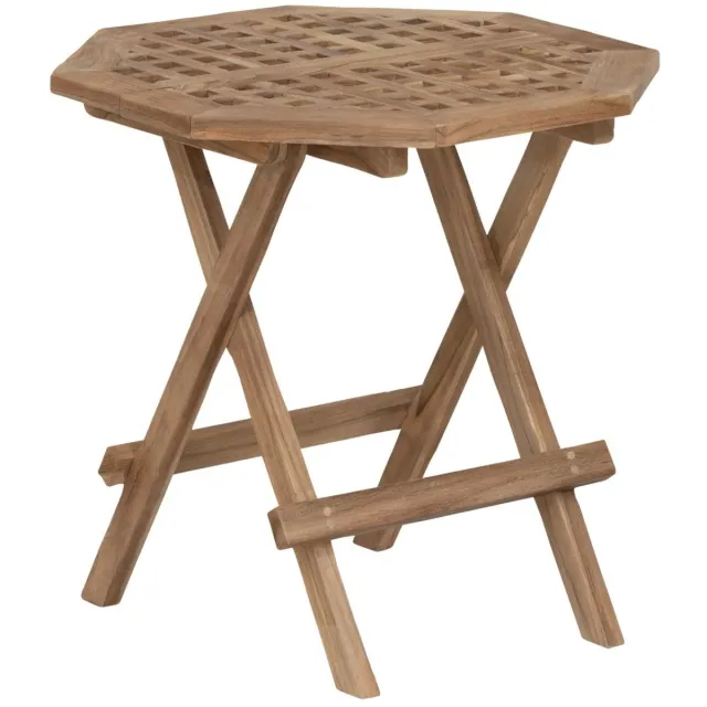 Must Living Foldable Picknick table Owen,50x50x50 cm, rustic teakwood Naturel