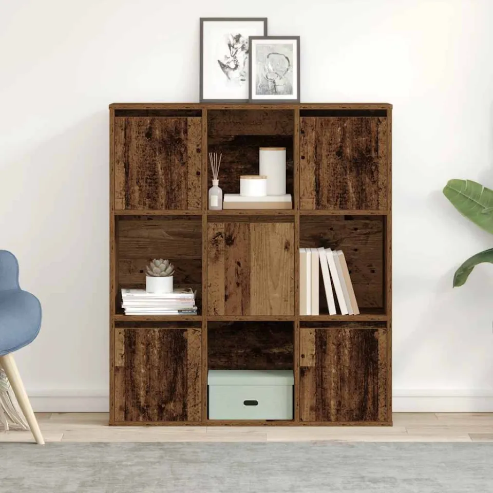 vidaXL Boekenkast 89x24x101,5 cm bewerkt hout oud houtkleurig bruin, foto 2