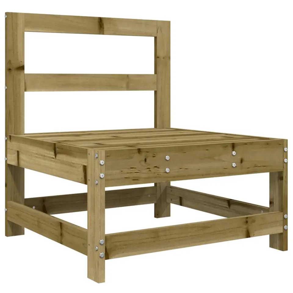 vidaXL 4-delige Loungeset geïmpregneerd grenenhout bruin, foto 4