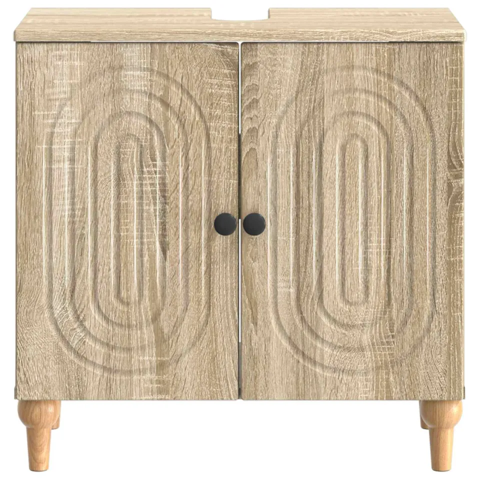 vidaXL Badkamer wastafelkast ALKMAAR Sonoma Eiken 59,5 x 31,5 x 59 cm, foto 4