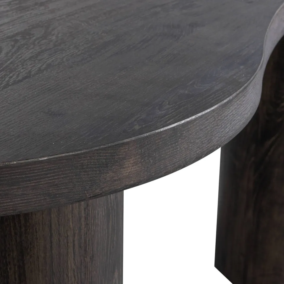 WOOOD Maan organische sidetable zwart, foto 6