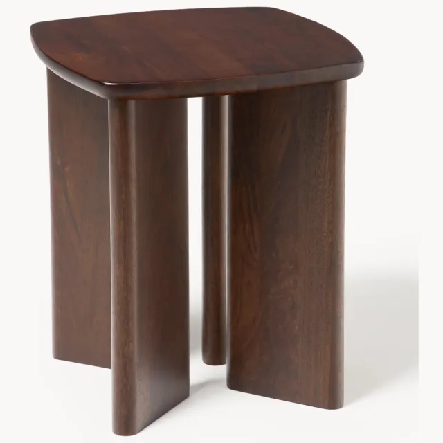 Westwing Collection Bijzettafel Willow van mangohout Bruin