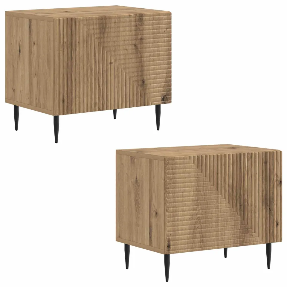 vidaXL Tv-meubel Artisanaal eiken Bewerkt hout, foto 4