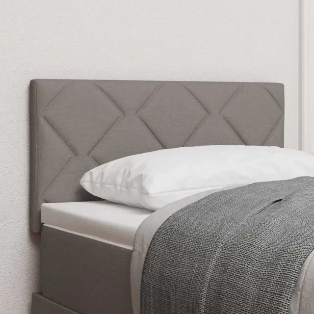 vidaXL LED Hoofdbord Taupe Stof