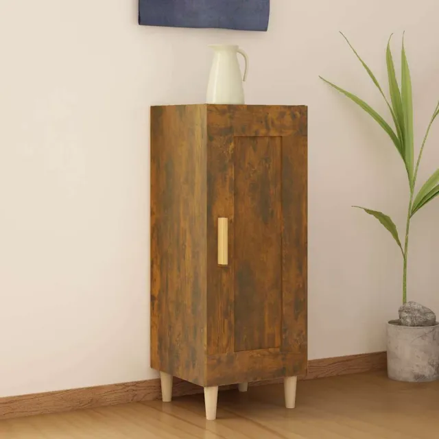 vidaXL Dressoir 34,5x34x90 cm bewerkt hout gerookt eiken Bruin