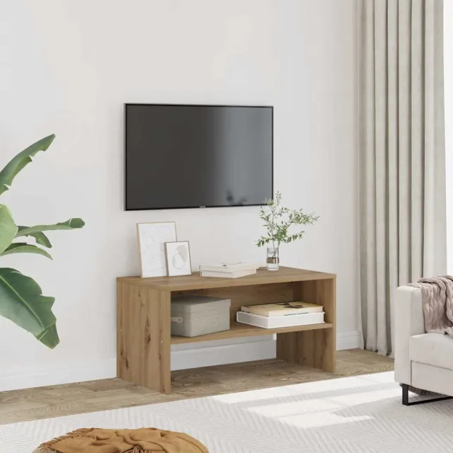 vidaXL Tv-meubel 80x40x40 cm bewerkt hout artisanaal eikenkleur, foto 2