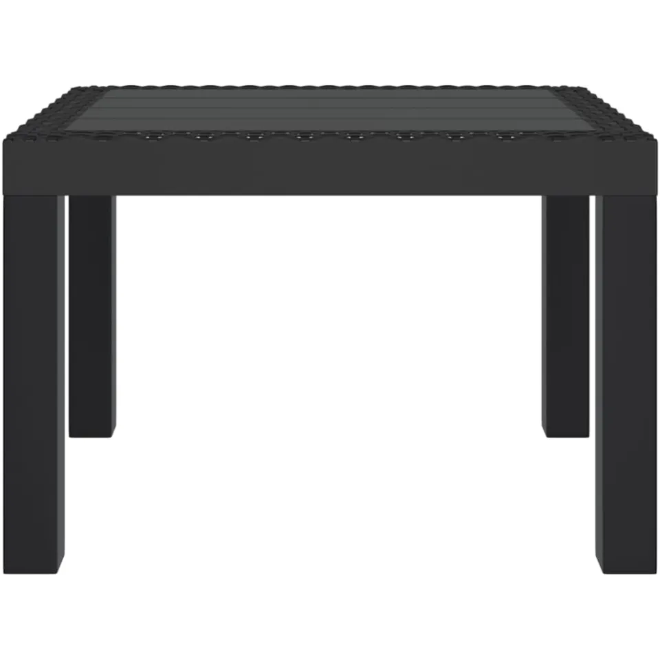 vidaXL Tuintafel 59x47x40 cm PP antracietkleurig