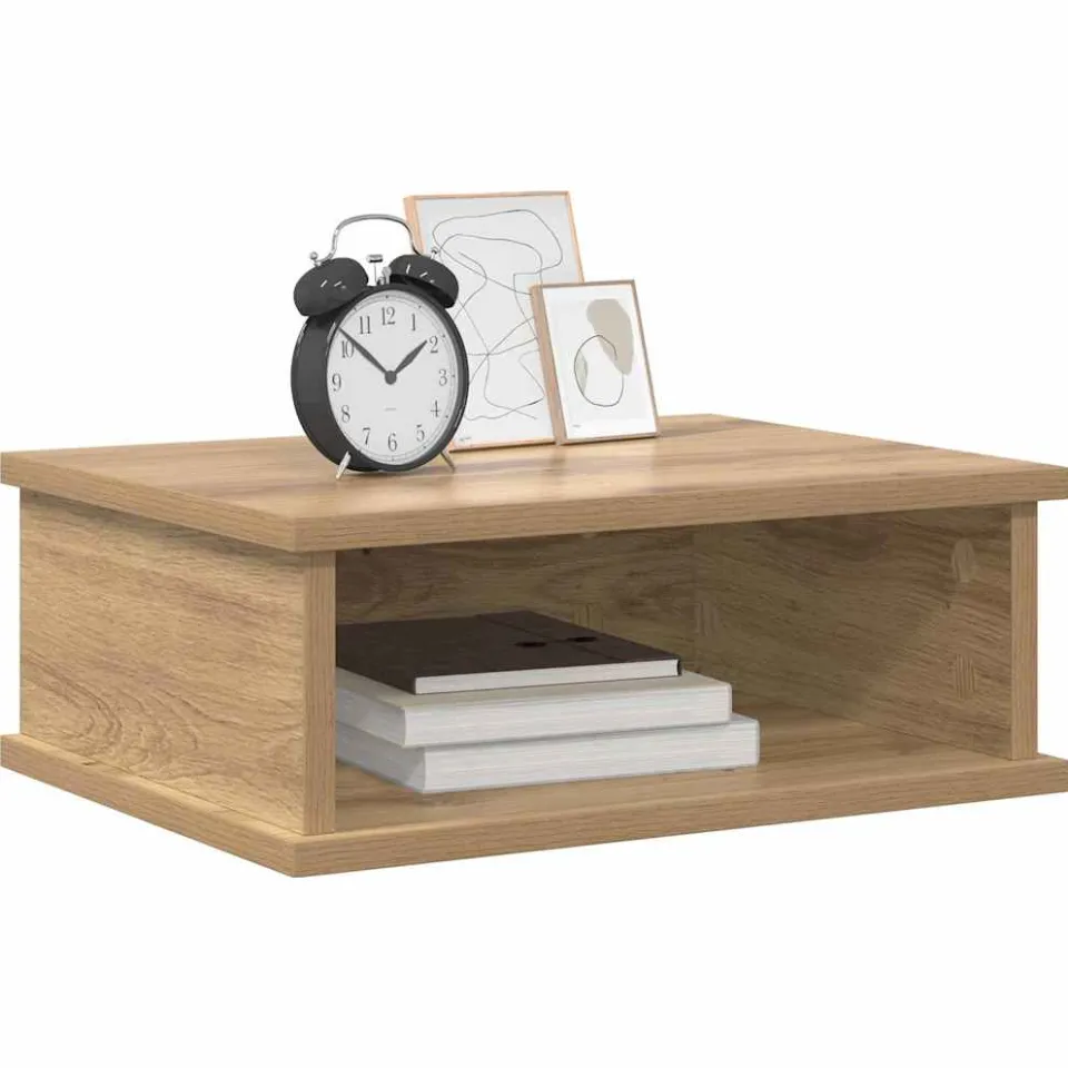 vidaXL Nachtkastje Artisan Eiken 40 x 31 x 15 cm Bewerkt hout Bruin