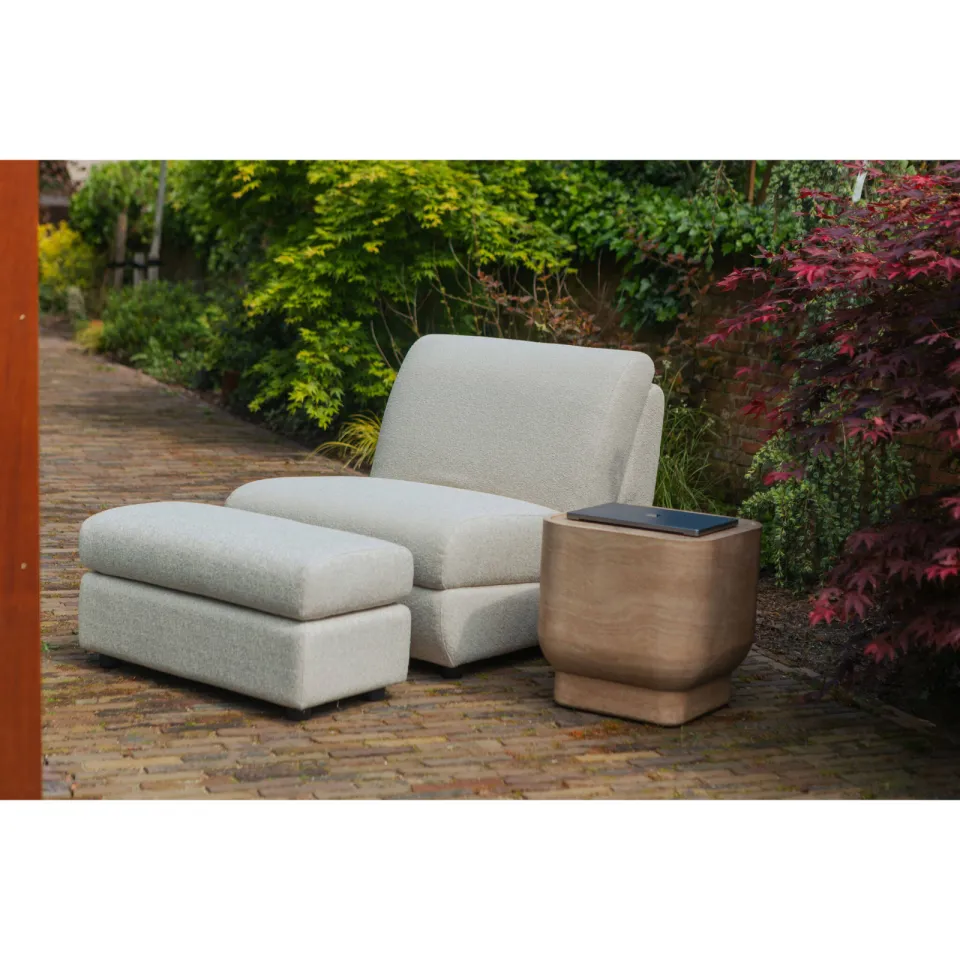 Zuiver Mississippi Outdoor Hocker beige, foto 4
