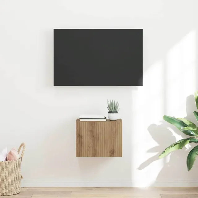 vidaXL TV Wandkast 39 x 31 x 29,5 cm Ambachtelijk eiken Bewerkt hout Bruin