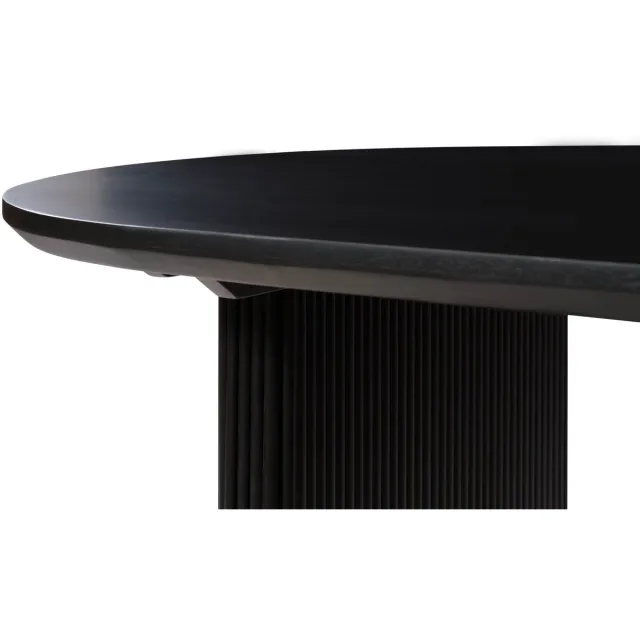 MASSIVMOEBEL24 .DE BARCELONA #127 eettafel zwart gelakt massief hout mango 180x90x76 cm