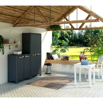 Keter Lage Kast Moby Antraciet, foto 5