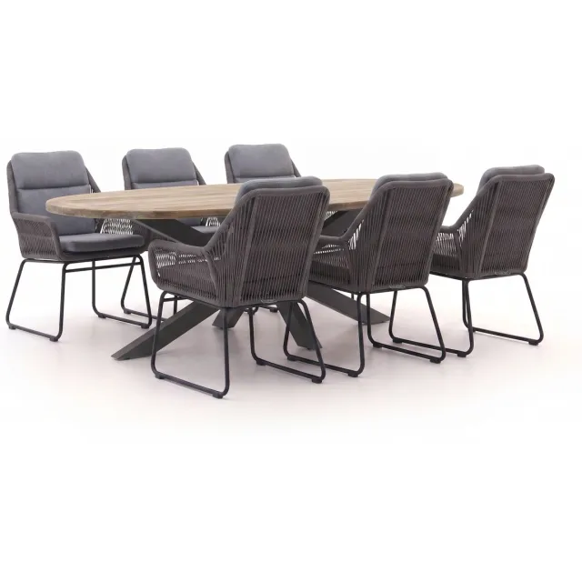 Intenso Furniture Intenso Isorella/ROUGH-Y Ellips 200cm dining tuinset 7-delig, foto 2