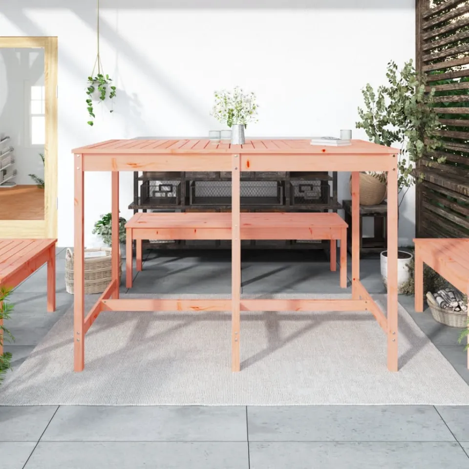 vidaXL Tuintafel 159,5x82,5x110 cm massief douglashout bruin, foto 3