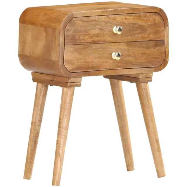 vidaXL Nachtkastje 43x30x58 cm massief mangohout Bruin