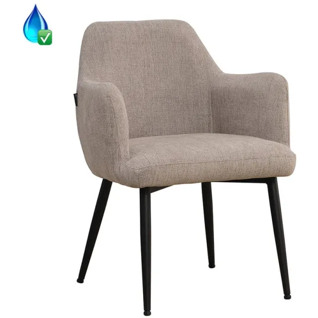 NordXL Stoel Lars taupe gerecycled polyester