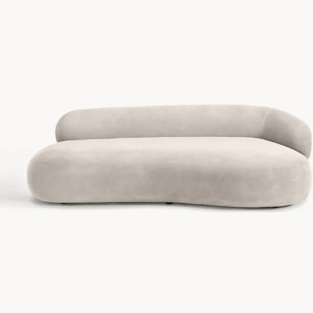 Westwing Collection Bank Alba (3-zits) Wit