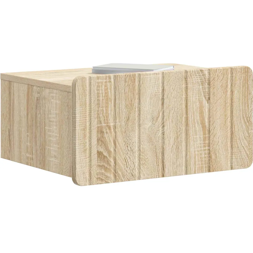 vidaXL Wandbeugel Bedkast 2 st Sonoma Eiken 49 x 34,5 x 24 cm Bruin