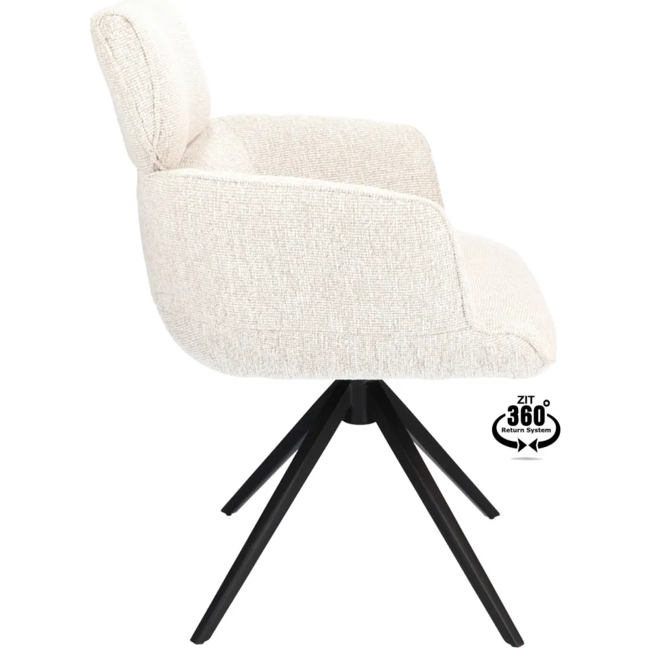 Wehkamp Home Belle armstoel crème, foto 4
