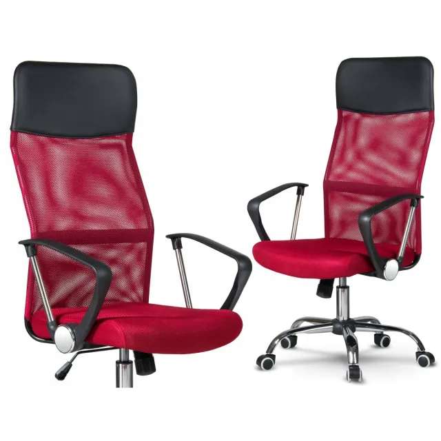 JustSit XENOS draaistoel voor kantoor, rood