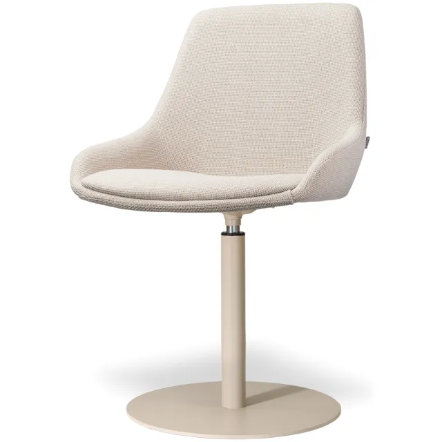 Nolon Niva-Isa draaibare tulp eetkamerstoel beige - beige onderstel, foto 2