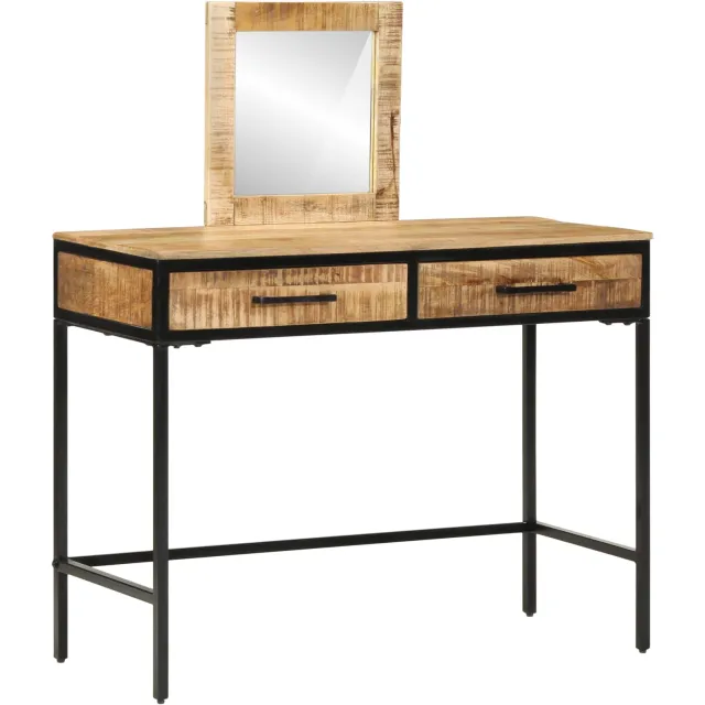 vidaXL Plafondtafel met lade Bruin 100 x 40 x 120 cm Massief mangohout