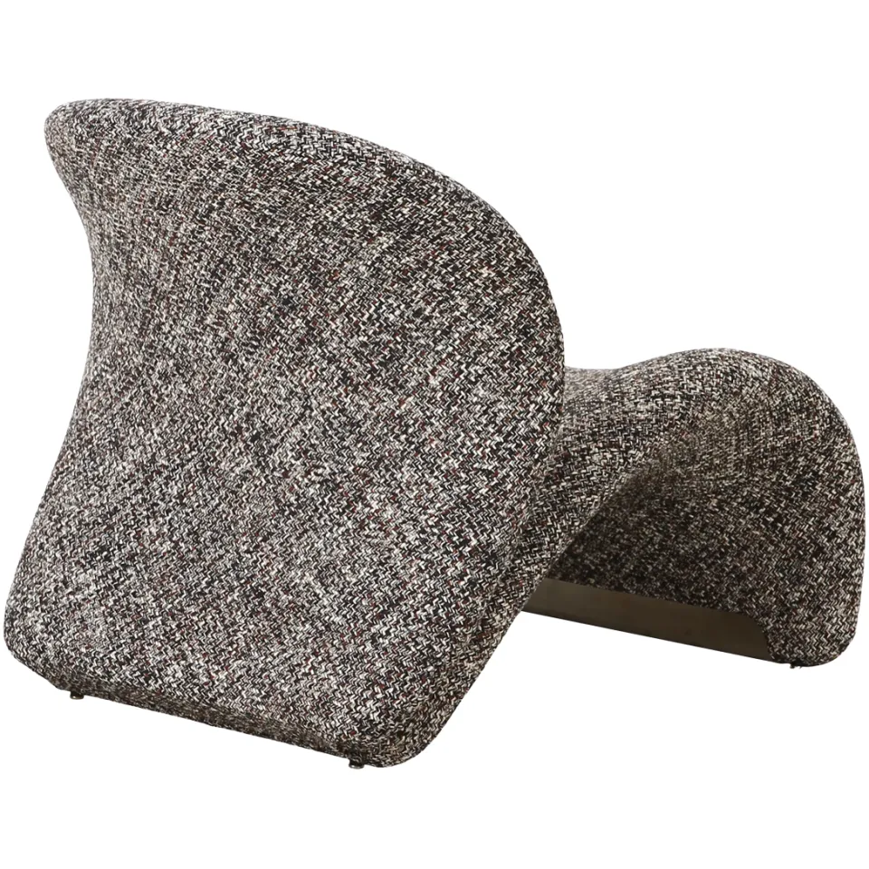 Artichok Gaia lounge fauteuil donkerbruin gemêleerd