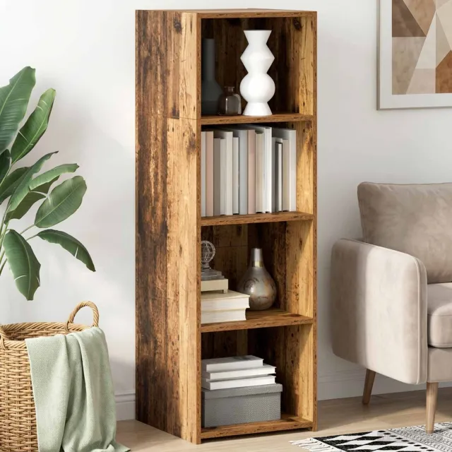 vidaXL Hoge kast Oud hout 40 x 41 x 124 cm Bewerkt hout Bruin