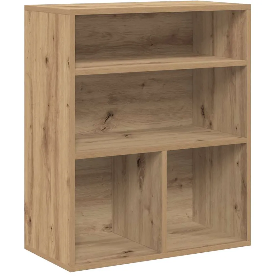 vidaXL Boekenkast 60x30x71,5 cm bewerkt hout artisanaal eikenkleur, foto 3