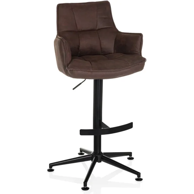 hjh LIVING Eetkamerstoel / draaistoel SOLAO LIFE HIGH stof bruin hjh LIVING