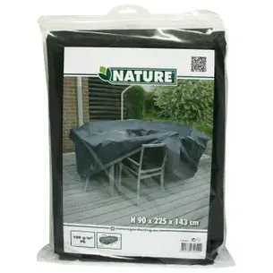 Nature Tuinmeubelhoes Voor Rechthoekige Tafels Pe 100 G/m² Antraciet 225x143x90cm, foto 3