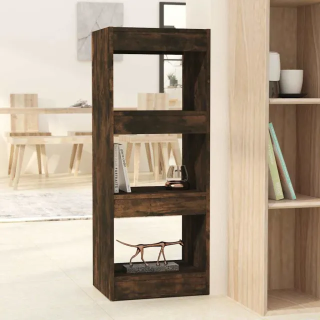 vidaXL Boekenkast/kamerscherm 40x30x103 cm bewerkt hout gerookt eiken, foto 2