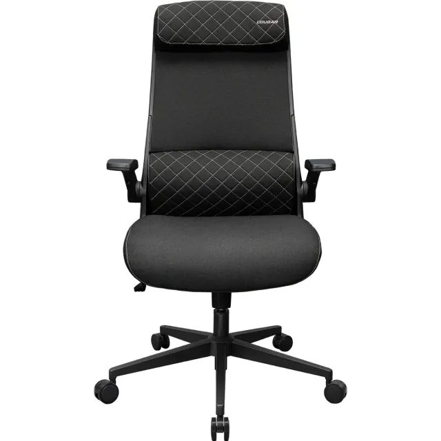 Cougar Stryder gecontourde rugleuning, ergonomische zitting, multifunctionele stoel Black