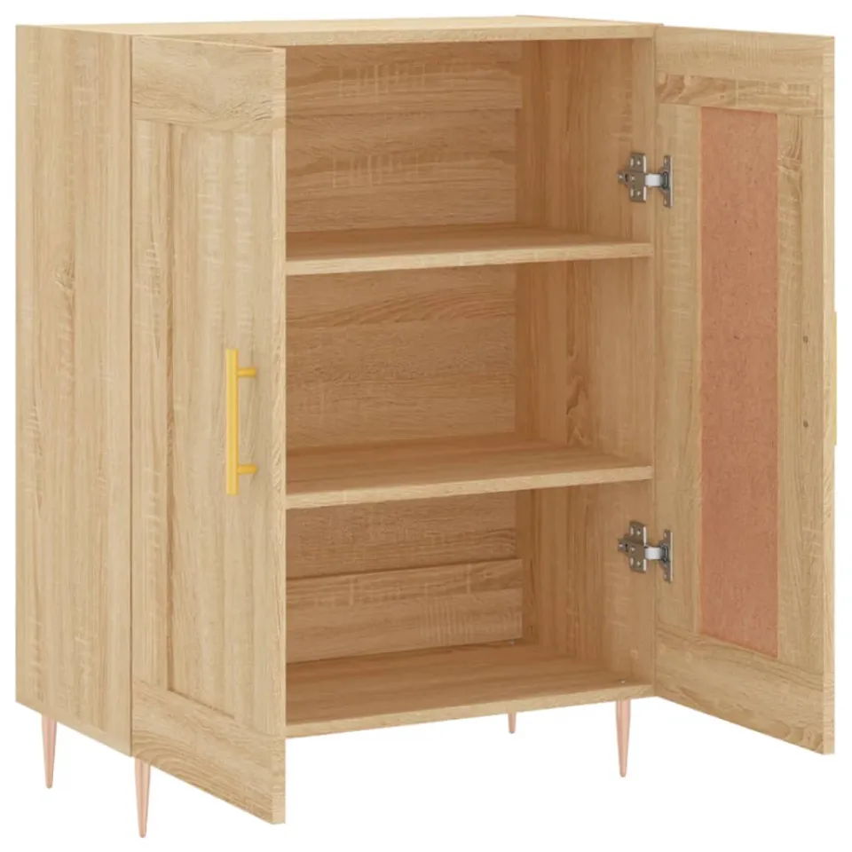 vidaXL Dressoir 69,5x34x90 cm bewerkt hout sonoma eikenkleurig, foto 4