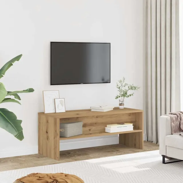 vidaXL Tv-meubel 100x40x40 cm bewerkt hout artisanaal eikenkleurig, foto 2