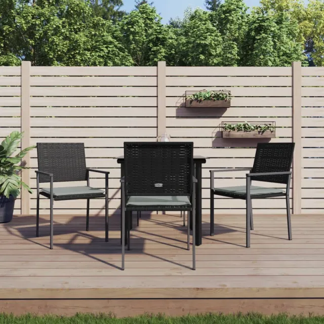vidaXL 5-delige Tuinset met kussens poly rattan en staal, foto 2