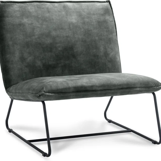 Icon Living Fauteuil Coco - 1.5 zits - Stof Adore Hunter - Gun Color Frame Groen