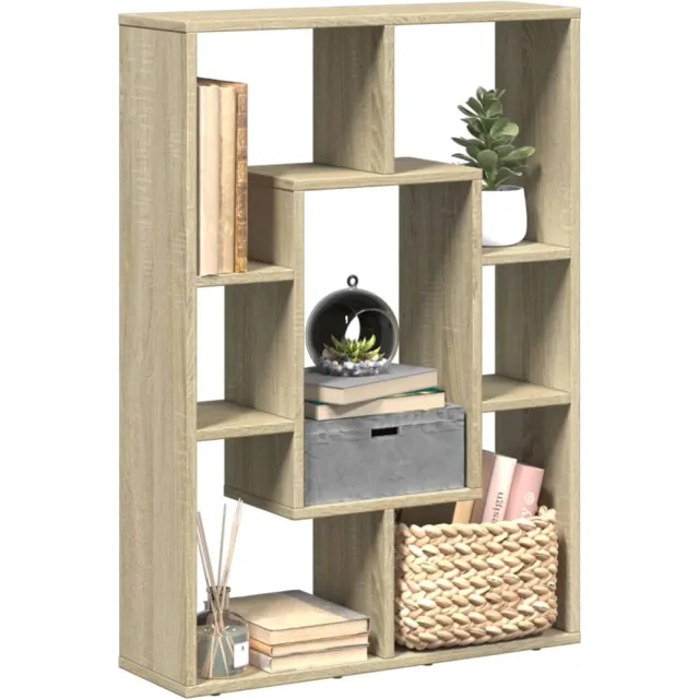 vidaXL Boekenkast 63x20x90 cm bewerkt hout sonoma eikenkleurig