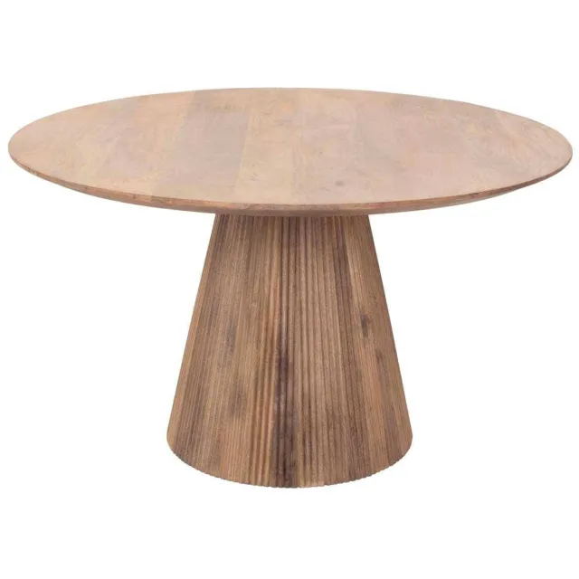 Giga Meubel Eettafel Salvador - Naturel Hout - 130x130x76cm