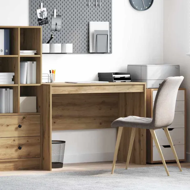 vidaXL Bureau Artisan Eiken 100 x 50 x 76 cm Bruin
