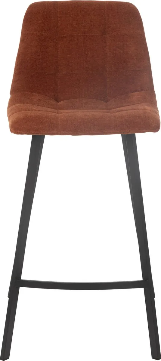 J-Line barstoel Kent - metaal/polyester - roest Brons