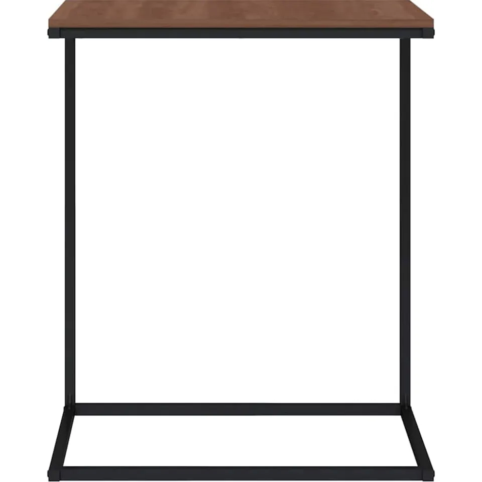 vidaXL Bijzettafel 55x35x66 cm bewerkt hout zwart, foto 4