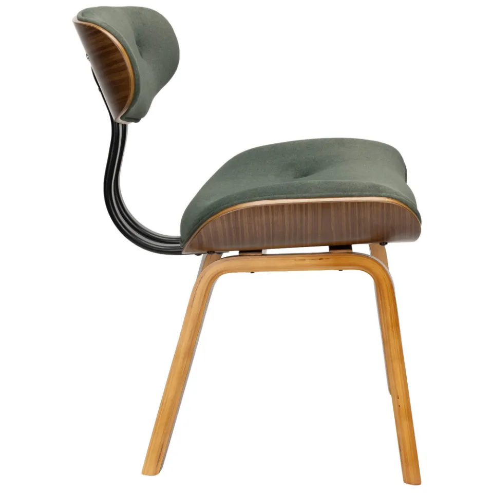 Dutchbone Blackwood eetkamerstoel groen, foto 4