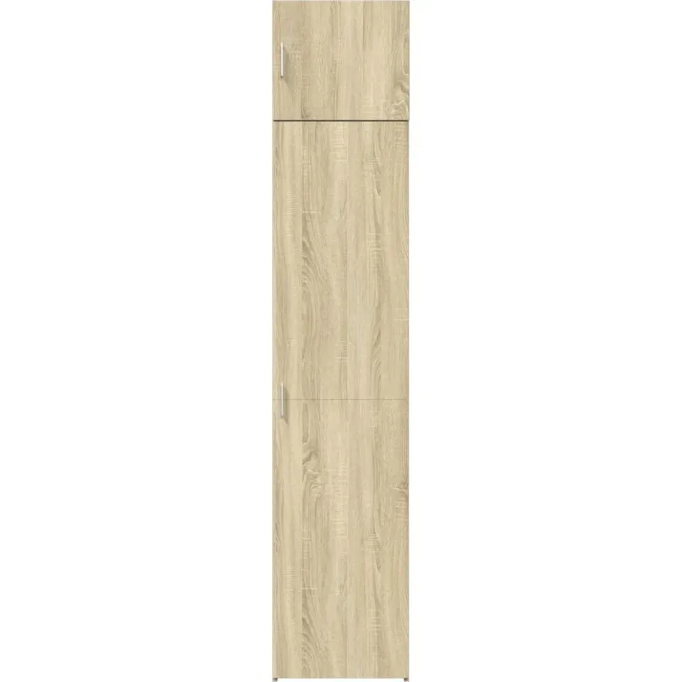 vidaXL Opbergkast smal 45x42,5x225 cm bewerkt hout sonoma eikenkleurig Bruin