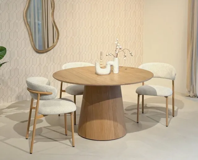 Livingfurn Eetkamertafel Novero - 130x130x76cm Bruin