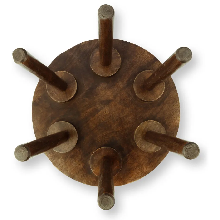 vtwonen bijzettafel dark wood donkerbruin, foto 3