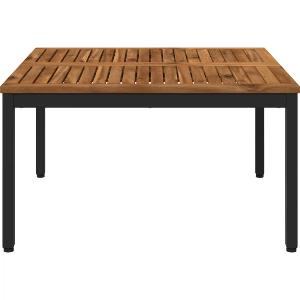 vidaXL Salontafel NAARDEN Naturel en Zwart 80 x 80,5 x 45 cm Bruin