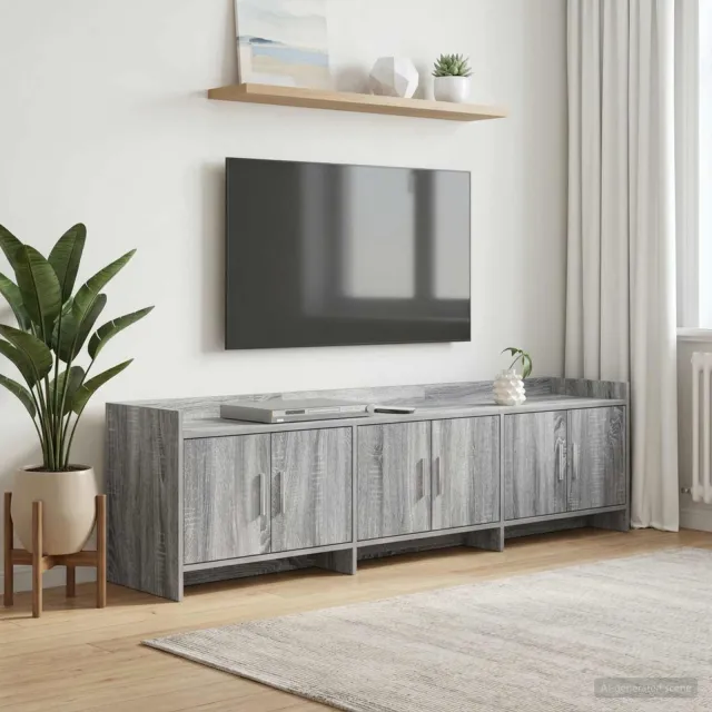 vidaXL TV-kast 168 x 33 x 47 cm Grijs Sonoma Bewerkt hout, foto 2